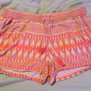 Pink Patterned Women's Shorts